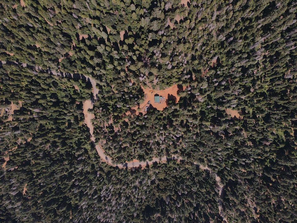Aerial view of the undeveloped mountain property near Kings Canyon National Park